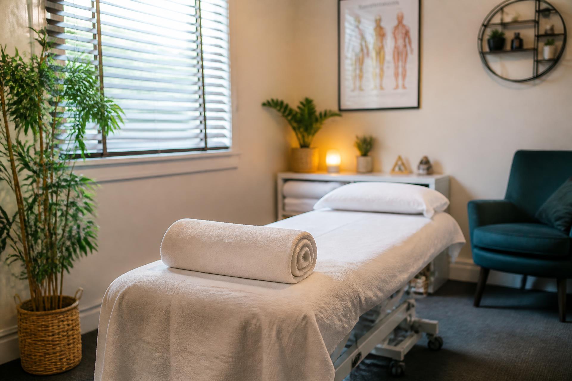 Treatment room at The Rochdale Therapy Clinic